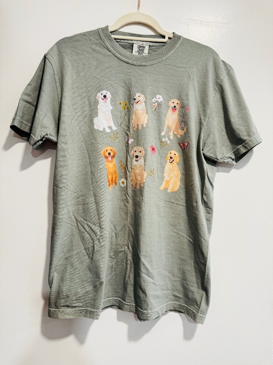 Comfort Colors Tops - Comfort Colors Dog Tee - Olive